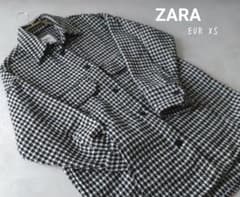 美品 ZARA 千鳥格子柄 オーバーサイズジャケット EUR XS - メルカリ