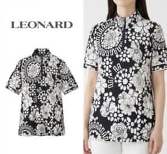 P250 美品 Mレオナール ポリエステル 花柄 半袖 カットソー レディース