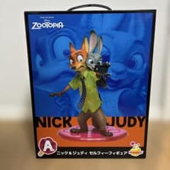 Happyくじ　ズートピア　A賞　フィギュア　ニック　ジュディ Happyくじ『ズートピア』 A賞 ニック＆ジュディ セルフィーフィギュア