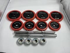 ファイティングロード ダンベルセットラバー付 シャフト2本 - メルカリ