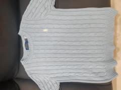 Polo Ralph Lauren 半袖コットンニット M 水色 人気カラーのサムネイル