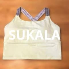 SUKALA ライトグリーン バッククロス ロゴブラトップ Mサイズ LAVA