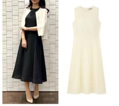 タイムセール エムプルミエ キルトライクジャガードフレアワンピース