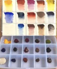 透明水彩絵の具 小分け 自作パレット おすそ分け マイメリ シュミンケのサムネイル