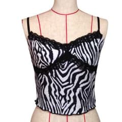 シーイン　ゼブラ柄　レース　キャミソール S〜Mサイズ SHEIN