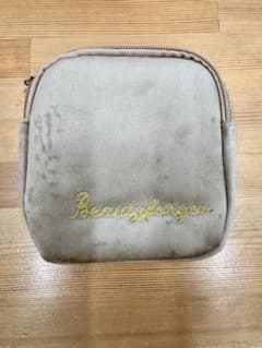 Thumbnail of 【期間限定セール中！】ベージュベルベット調刺繍ポーチ