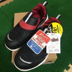 【破格】新品 未使用 シモン 軽技A+ KA215 黒／赤 26.0㎝のサムネイル