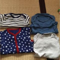 肌着 長袖ロンパースのサムネイル