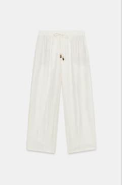 ZARA ラスティックバレルパンツ XS アイボリー 新品タグ付きのサムネイル