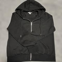 H&M 黒ジップパーカーMサイズのサムネイル