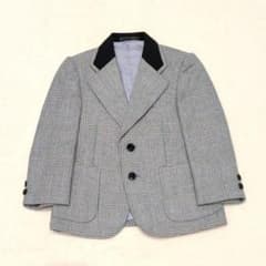 テーラードジャケット 千鳥格子柄 ウール 90cmのサムネイル