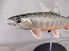 2ハンドメイド　27cmイワナ　オショロコマ　フィギュア　レプリカ　魚釣り 2ハンドメイド 27cmオショロコマ イワナ 魚模型 フィギュア ルアー釣り