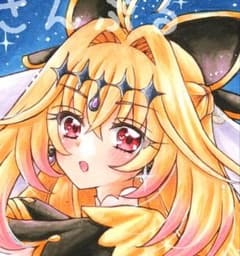ナ*ン様 手描きイラスト 名探偵プリキュア キュアアルカナ・シャドウ