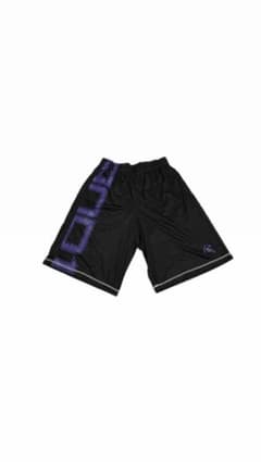 AND1 バスケットボールパンツ ブラック パープル Mのサムネイル