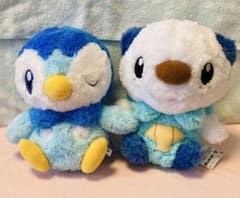 ポケットモンスター もふぐっとほっこりいやされぬいぐるみ　ポッチャマ・ミジュマル