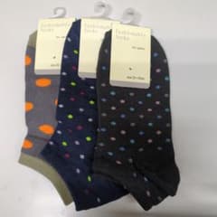 レディース ドット柄ソックス 3足セット 23-25cmのサムネイル