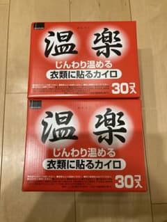 温楽カイロ　衣類に貼るカイロ　レギュラーサイズ　30枚入りのサムネイル