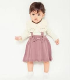 branshes サスペンダー付きニットスカート+ボディスーツセットのサムネイル