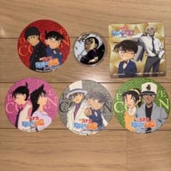 【値下げ中】名探偵コナン ラグーナテンボス コースター 5枚 ＆ 缶バッジセットのサムネイル