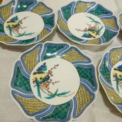 九谷焼  小皿  ５枚セット  新品未使用品のサムネイル