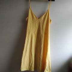 未使用H&M DIVIDED イエローキャミワンピース Lサイズのサムネイル