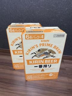 【希少】KIRIN 一番搾り 350ml 6缶パック×8 ４８本のサムネイル
