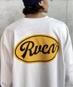 最終値下げ‼️極美品【RVCA】バックロゴ ロンT   白 ヘビーオンス生地のサムネイル