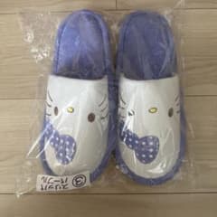 ハローキティ ルームシューズ スリッパ パープルのサムネイル