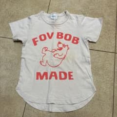 FOV 半袖Tシャツ クマ プリント ベージュのサムネイル