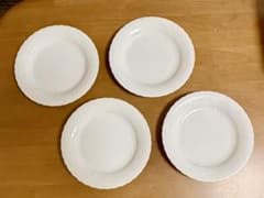 【美洋食器】たち吉 RICHFIELD プレート 皿 4枚セット 白 レリーフのサムネイル