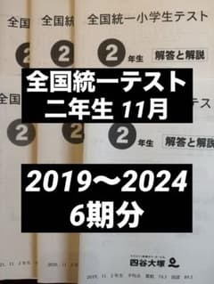 全国統一小学生テスト 2年生 11月 6期分のサムネイル