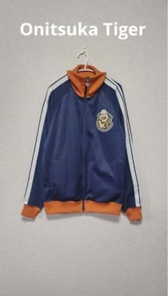 Onitsuka Tiger ジャージ ネイビー/オレンジ - メルカリ