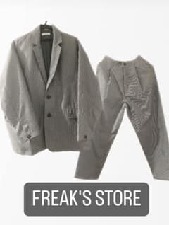 ★美品★freak's store セットアップ　スーツ　グレーチェックのサムネイル