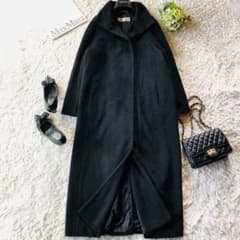 希少42✨美品 マックスマーラ マキシコート カシミヤ 女優襟 白タグ