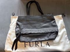 FURLA フルラ 本革 レザー トートバッグ ブラックのサムネイル