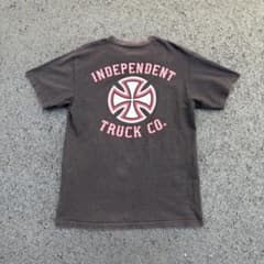 90sインディペンデント アイアンクロス Tシャツ NHSタグ 鬼フェード
