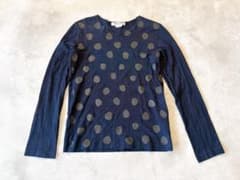 コムデギャルソン ドットプリントカットソー 水玉 藍染風 - メルカリ