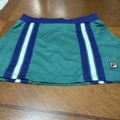 FILA テニススカート グリーン ネイビーのサムネイル