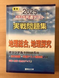 駿台 2025 大学入学共通テスト 実戦問題集 地理総合、地理研究 - メルカリ