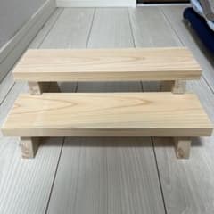 【ハンドメイド】自家製 ヒノキ 棚 2段 インテリアのサムネイル