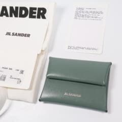 極美品✨ジルサンダー 小銭入れ ケース グリーン系 ラムレザー 極美品✨ジルサンダー 小銭入れ コインケース グリーン系 ラムレザー