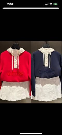 とても可愛いG/FORE フード付きセーター❤️ 色は、赤‼️のサムネイル