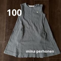 ミナ ペルホネン ノースリーブワンピース キッズ100 - メルカリ