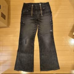 ワークパンツ　vintage フレアデニム　80s y2kのサムネイル