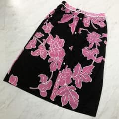 美品】LEONARD スカート カンカン素材 花柄 総柄 ピンク 38 - メルカリ