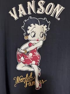 VANSON ベティ・ブープ ロングワンピース　バンソンBETTYBOOP VANSON ベティ・ブープ ロングワンピース バンソンBETTYBOOP - メルカリ