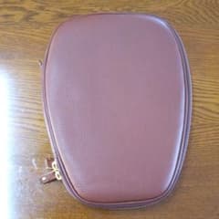 革製　チョコ　卓球ラケットケース（280mm）のサムネイル