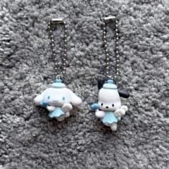 サンリオ 天使のミニフィギュア シナモン ぽしゃっこ ガチャ キーホルダーセットのサムネイル