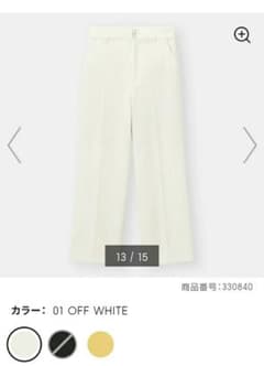 GU ❤️ ジーユー センタープレスワイドパンツのサムネイル