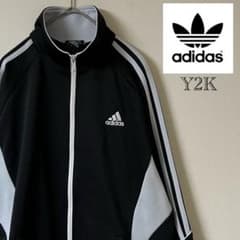 Y2K adidas（アディダス）トラックジャケット/M/ブラック - メルカリ